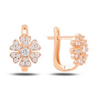 Stone Six Clover J Earring for wholesale by Valubia