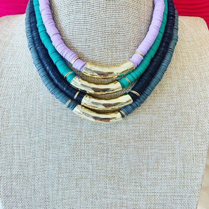 Grace Designs - Wholesale Beaded/Pearl Necklace - Vinyl Necklace