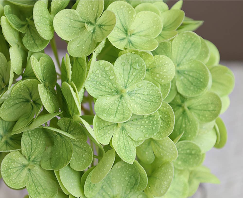 Angel Isabella - Wholesale Artificial Flowers - 12.5"Real Touch lifelike Hydrangea-6”bloom1