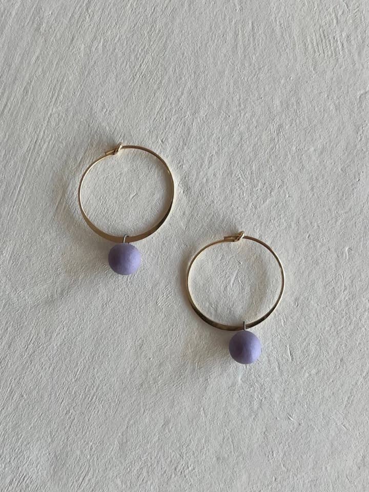 Hoops+Dotties | Lavender for wholesale by Clay by Shay