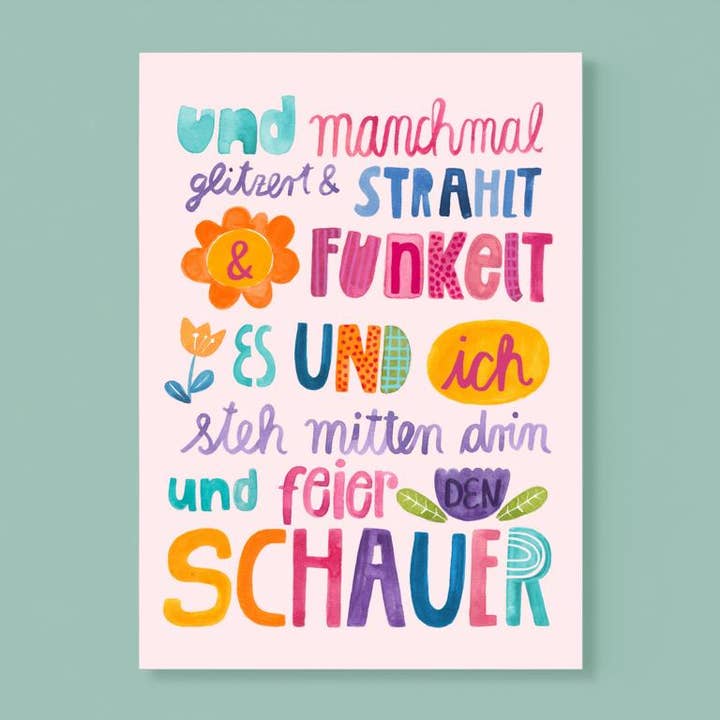 Frau Ottilie - Wholesale Postcard - Postcard *Shower* (PU=10)