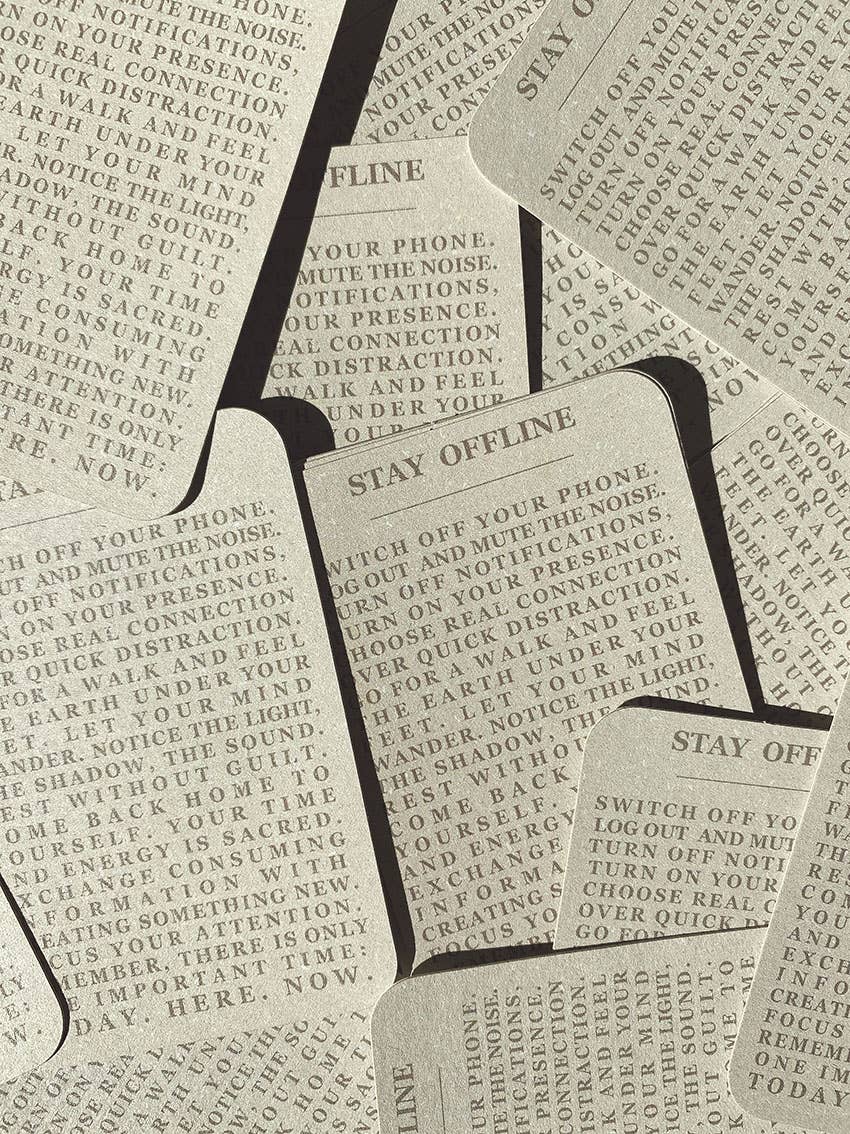 Anna Cosma - Wholesale Sticker - STICKER - STAY OFFLINE - SWITCH OFF YOUR PHONE...SUSTAINABLE3