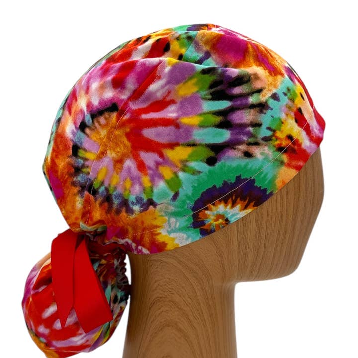 Scrub Cap Pony Tail Scrub Hat Surgical Nurse Cap Medical Hat for wholesale by SewingLabPlus