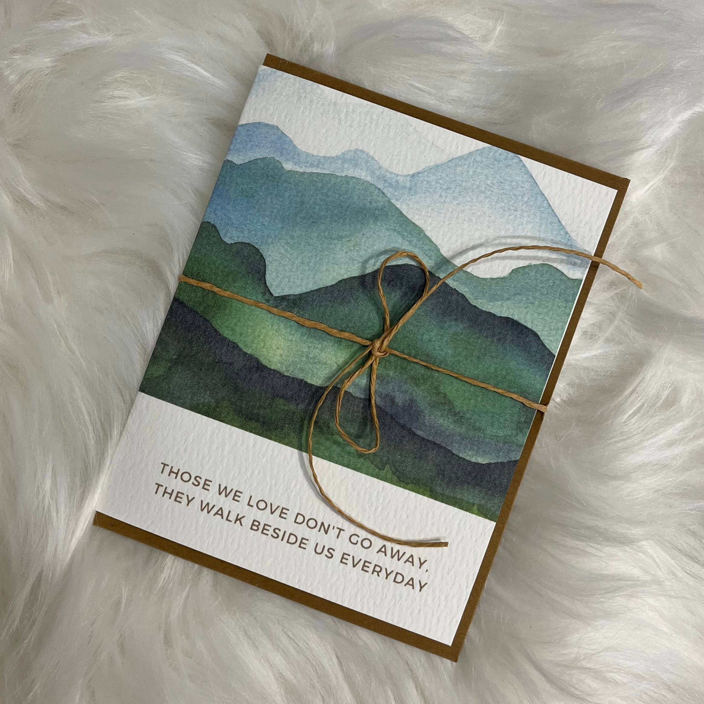 Paper Kuts - Wholesale Sympathy Card - "Walk Beside Us" Sympathy Card, Includes Kraft Envelope1