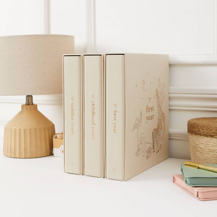 Blush And Gold – wholesale Fotoalbum - Barn och baby – Mitt första år (födelse till 1 år gammal) Safari - Fotoalbum