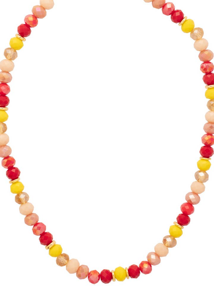 Kaya Beaded Tennis Necklace - NGE11BGMOR for wholesale by Sorrelli