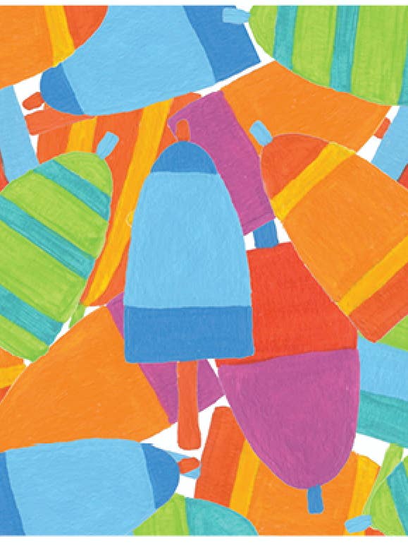 Poster imprimé Buoy Burst 11 x 14 pour la vente par Festive Fish