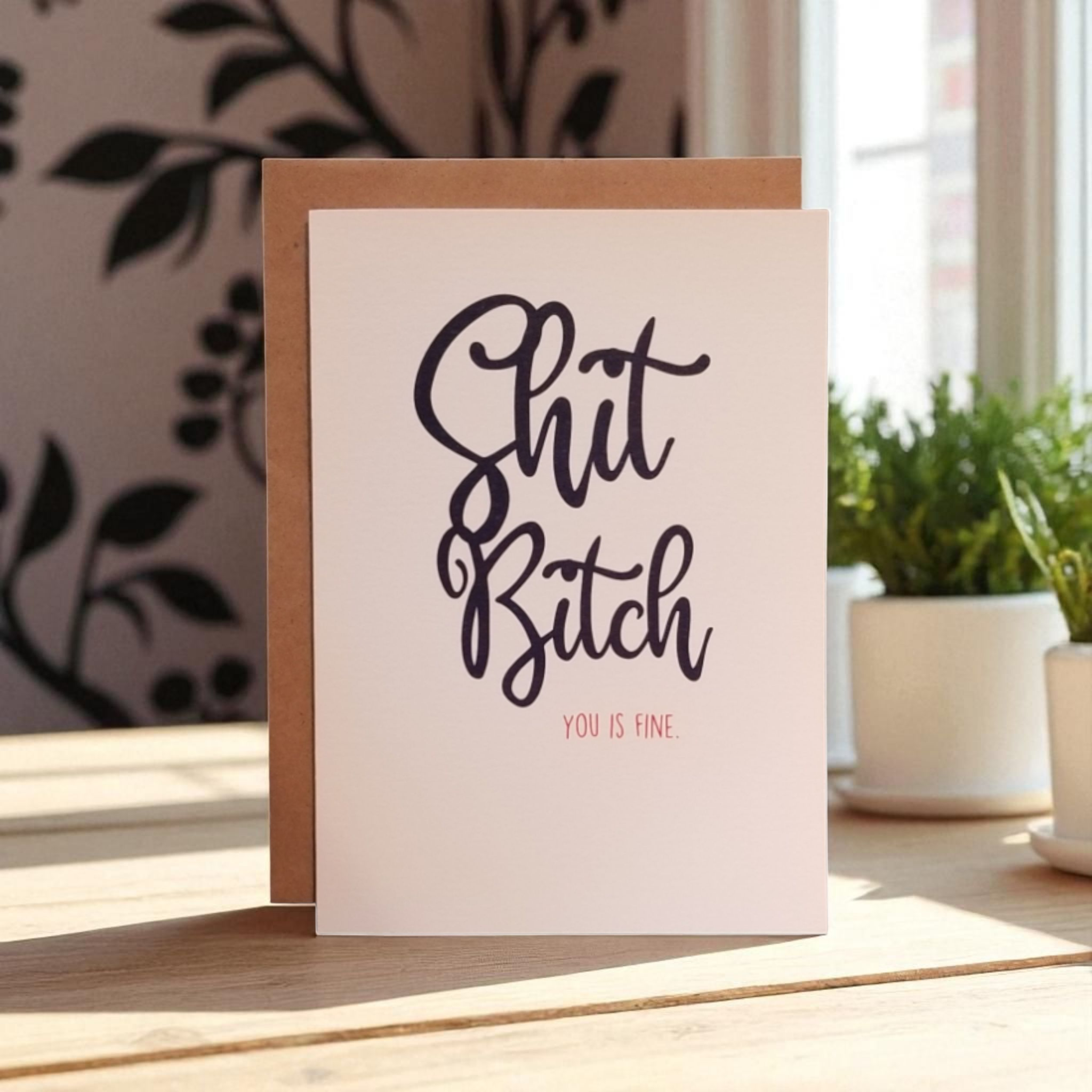 Thanks You're Welcome – wholesale Tackkort – Jävlar, du är snygg - 5x7 Gratulationskort2