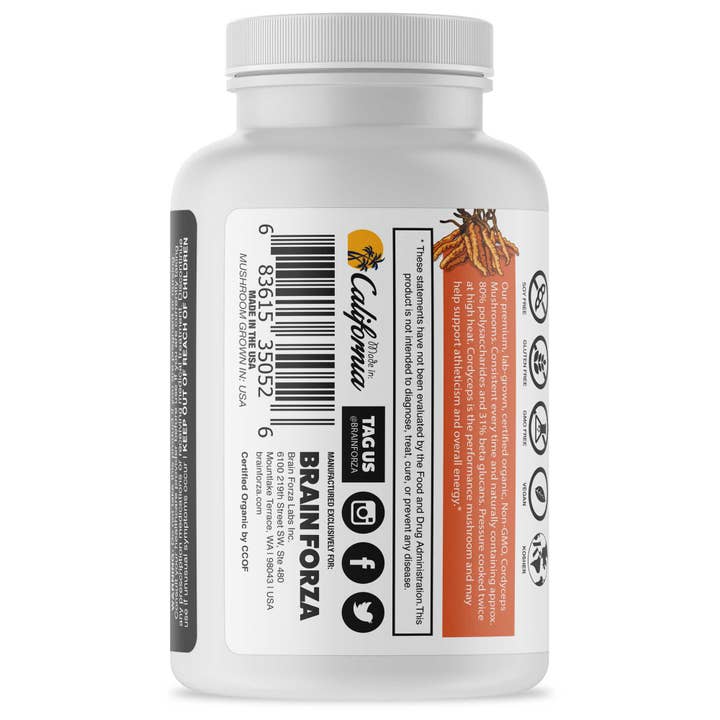 Brain Forza® - Wholesale Oral Supplement/Vitamin - Organic Cordyceps Mushroom