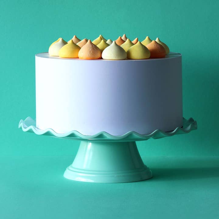 A Little Lovely Company - Wholesale Cake Stand - Melamine Cake stand: Wave - mint