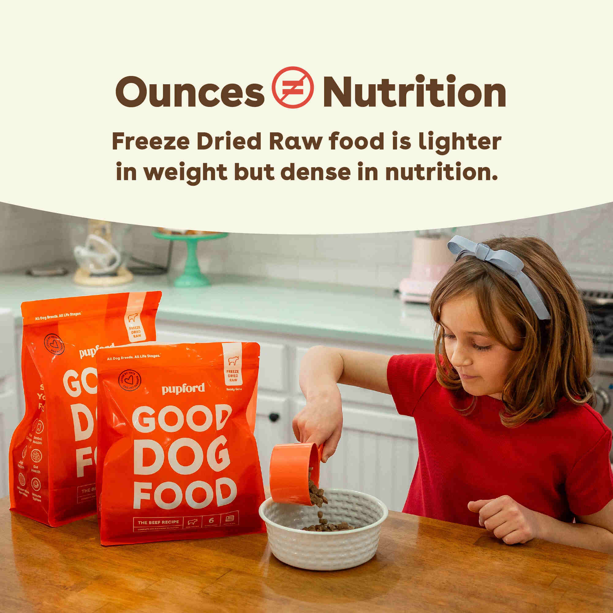 Pupford - Vente Nourriture – chien - Nourriture pour chiens crue lyophilisée - Recette au bœuf3