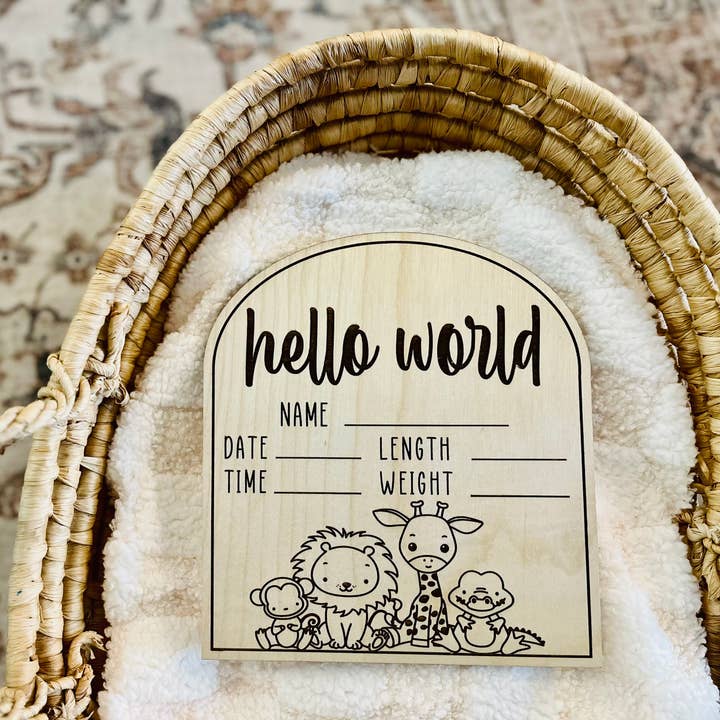 Arch Keepsake - Safari for wholesale by Baby + Birch