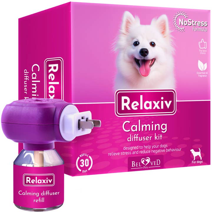 Calming Diffuser Kit for Dogs & Puppy - Pet Separation Anxiety Relief & Calm Pheromones Plug - Anti Stress Treatment Help with Fireworks, Aggression, Fighting & Other Problematic Behaviors for wholesale by Beloved Pets