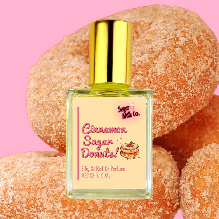 Cinnamon Sugar Donuts Roll On Perfume Oil for wholesale by Sugar Milk Co.