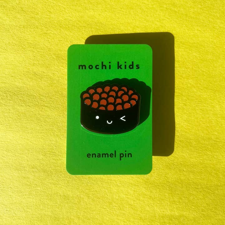 Mochi Kids – wholesale Lapel pin/button – Kids – Ikura Sushi Enamel Pin3