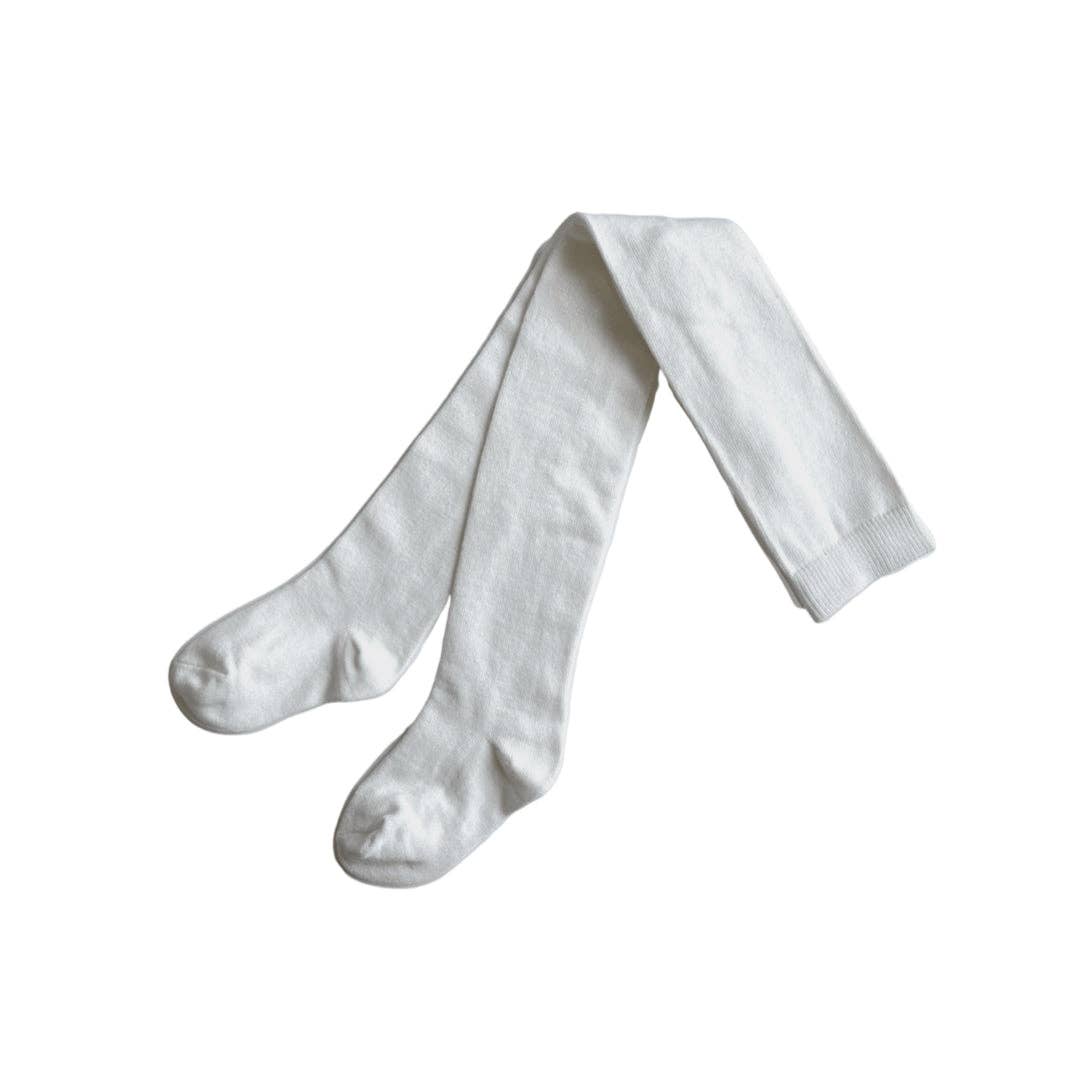 Burrow & Be Australia - Wholesale Tights – Kids - Footed Tights- White