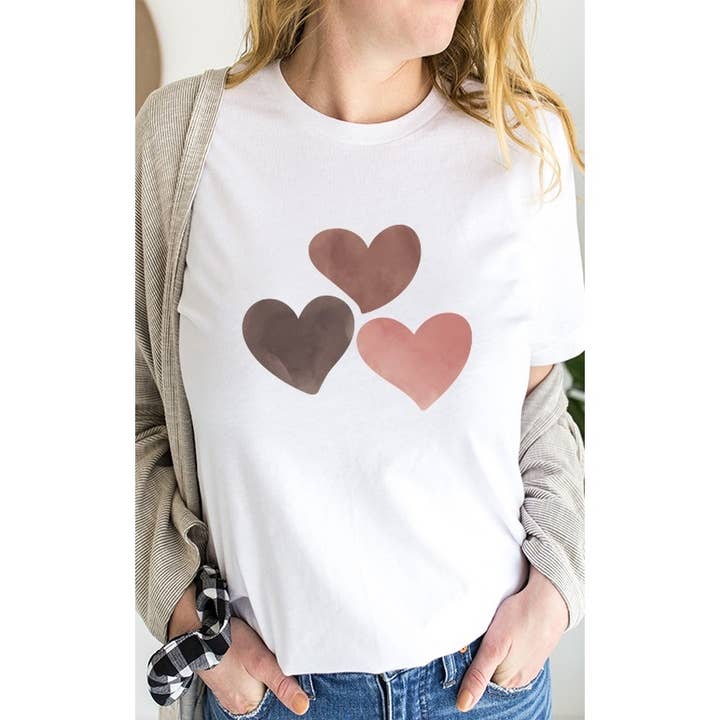 Select Apparel - Vente T-shirt sérigraphié – femme - T-shirt graphique en forme de cœur pour la Saint-Valentin1