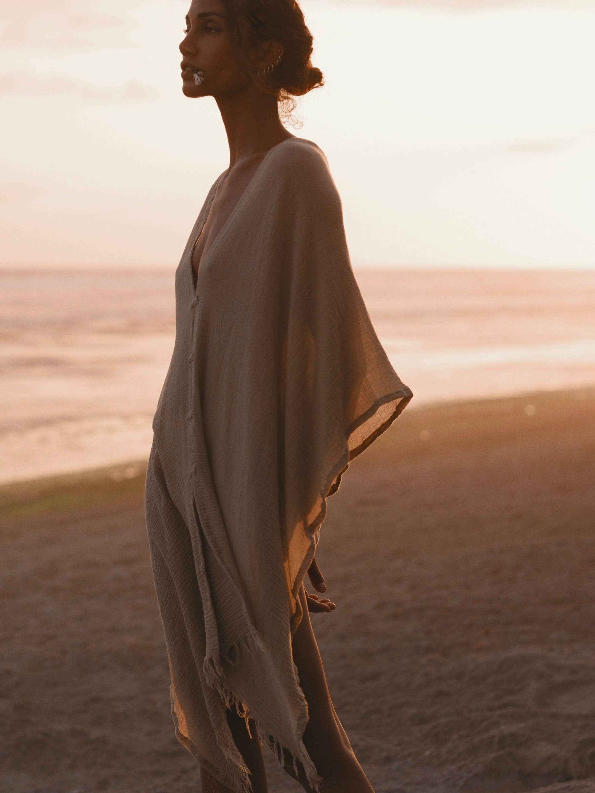 Ava Kimono - Khaki Green for wholesale on Faire3