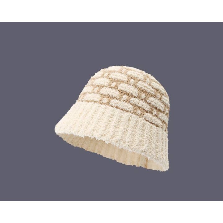 Funkyrel® Atzbranding Limited - Wholesale Bucket hat – Women's - Haila - Winter Diamond Knitted Bucket Hat1
