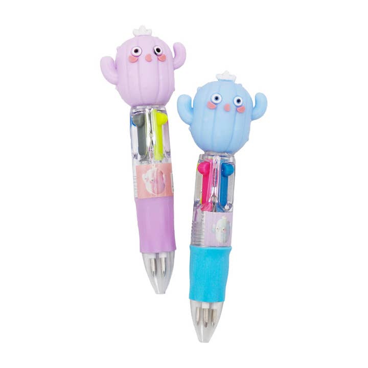 ASSORTED Mini Cactus 4-in-1 Multicolor Pen - 36 Pcs for wholesale on Faire1