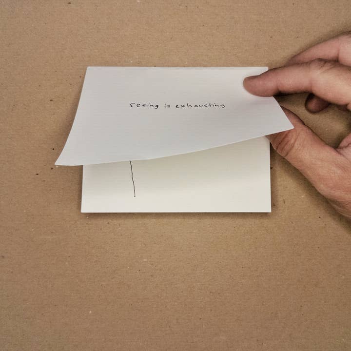 Seeing Is Exhausting / zine for wholesale by Impeller Press