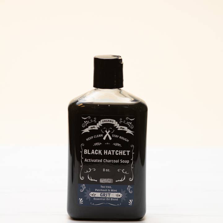 Latika Beauty - Wholesale Body Wash/Shower Gel - Men's - Charcoal Beard and Body Wash - Grit ⚫ Gifts for Men2