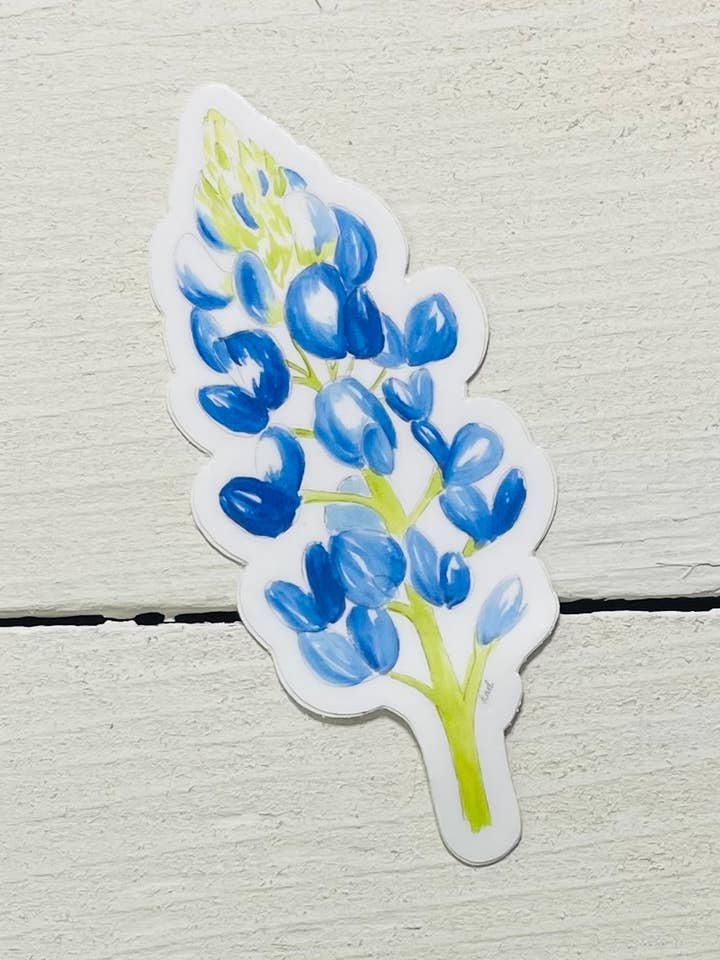 Bluebonnet Sticker for wholesale by Krafty Inc