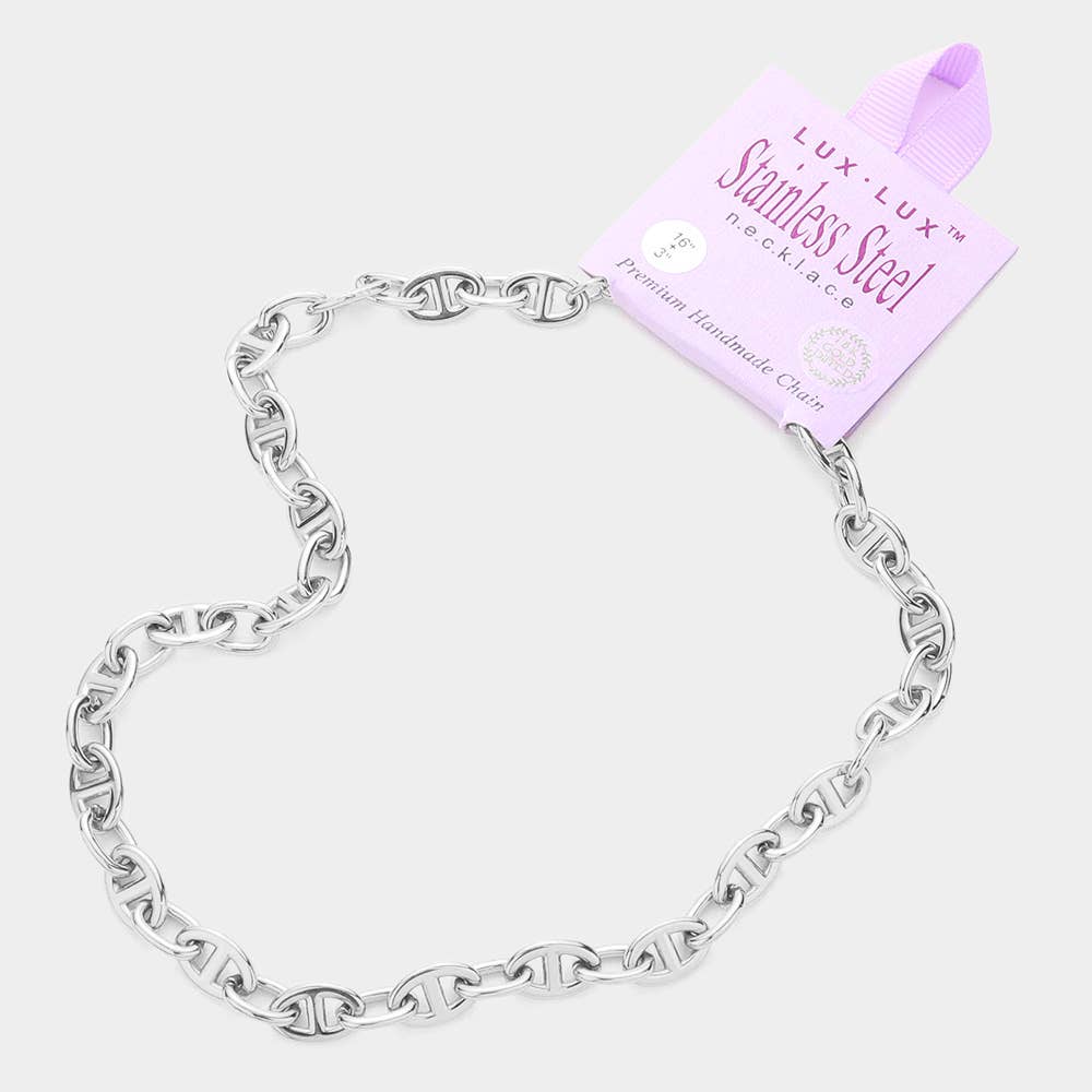 Sensibling Corp. - Vendita all'ingrosso Collane a catena e maglie - Collana artigianale premium in acciaio inossidabile placcato oro 18K5