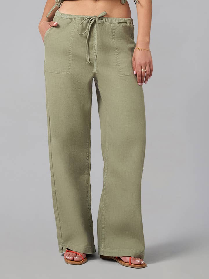 REMY-WS Mid Rise Cotton Twill Trouser for wholesale by LOLA DENIM