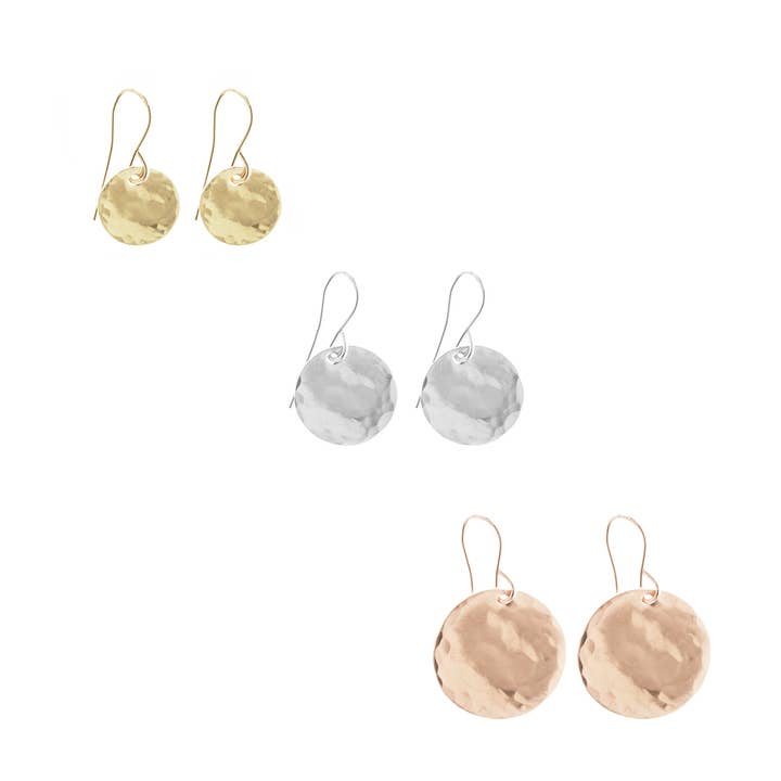 Disc Earrings for wholesale by Misuzi