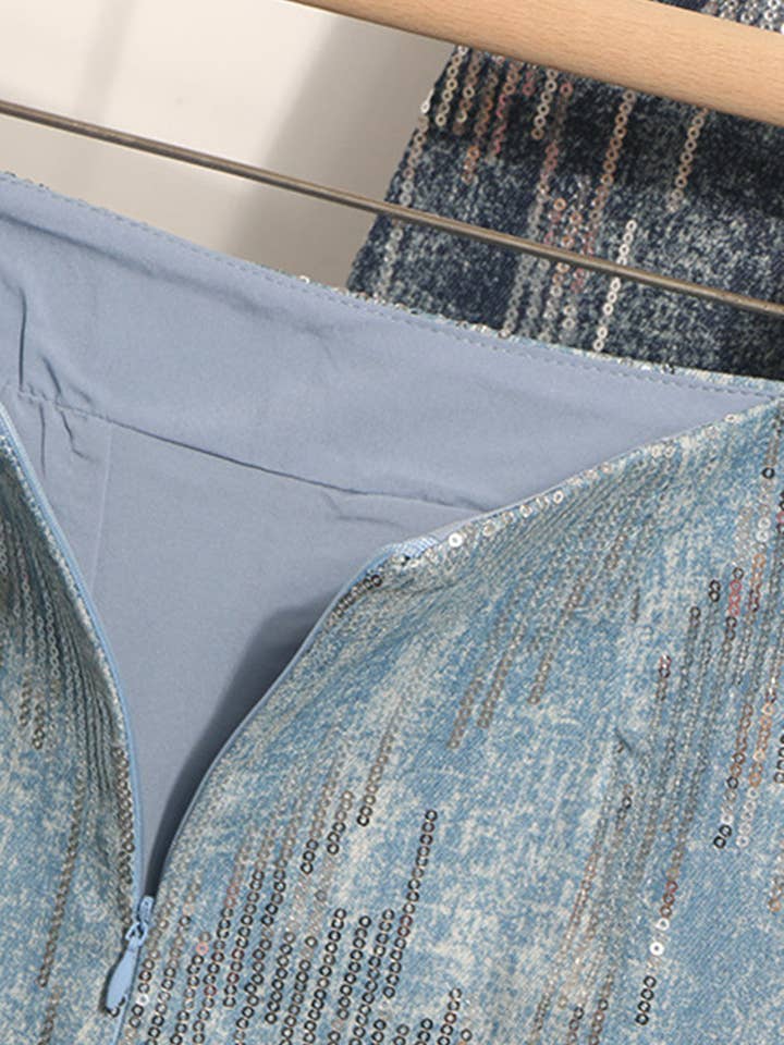 Mccolin - Wholesale Skirt - Women's - Sequin Sparkle Mini Skirt1