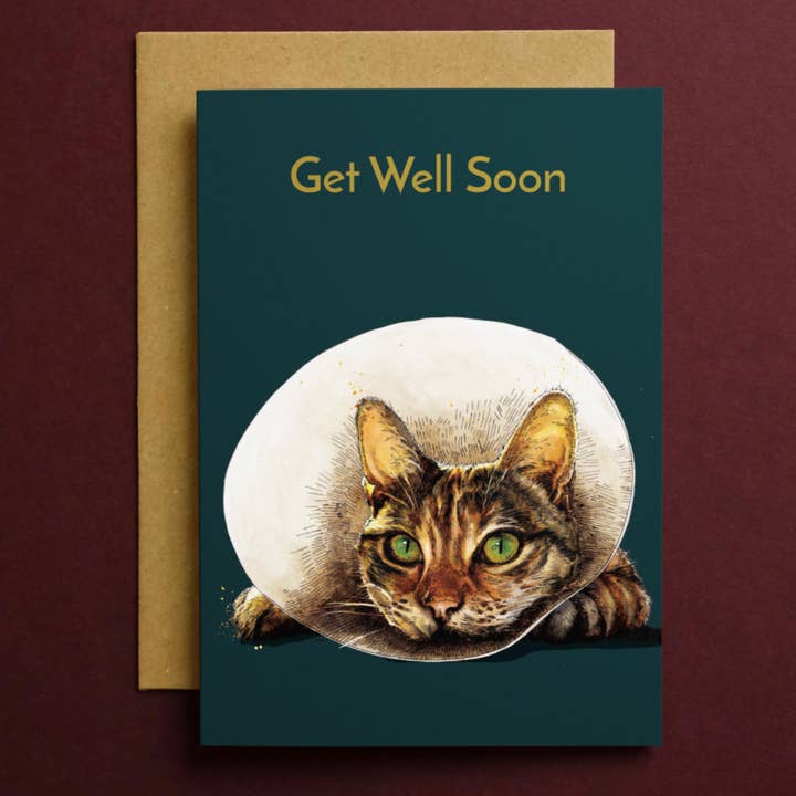 Some Ink Nice – wholesale Get well card – Cat Get Well Card * Cat Card * Animal Cards * Funny Cat Card