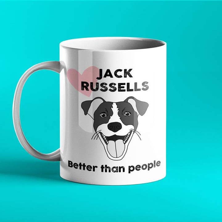 Jack Russell Dog Gift Mug for wholesale by Prickly Cards