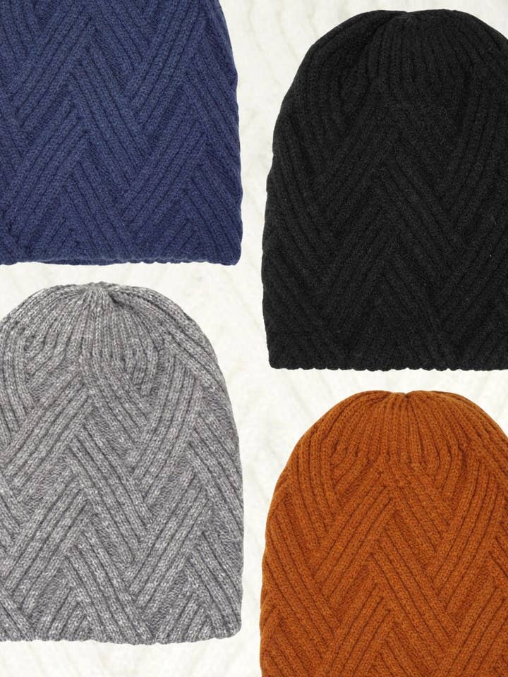 Gorro Unissex Grosso Tecido Texturizado por atacado de Olive & Pique