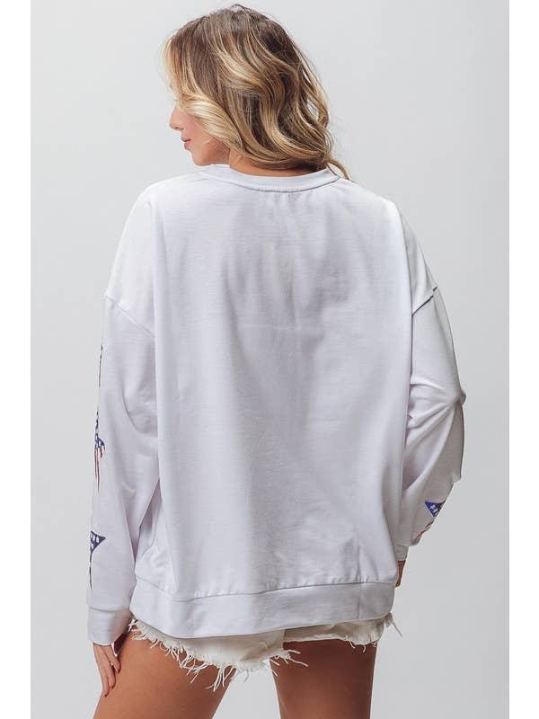 OFF WHITE American Flag Usa And Star Pullover for wholesale on Faire4