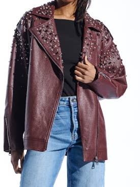 CATRINE-BURGUNDY  for wholesale by Azalea Wang