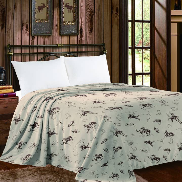Western Linens - Wholesale Throw Blanket - Mia Throw Blanket0
