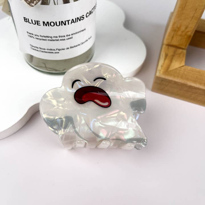 mildstyles - Wholesale Hair Clip - Women's - White Ghost Halloween Hair Clip