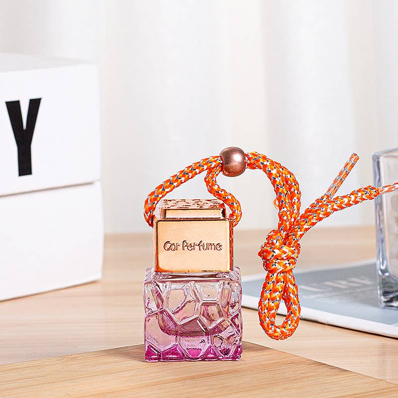 Candles Meta - Wholesale Car Freshener - Unisex - 8ml Rose Gold Lid Water Cube Car Perfume Empty Bottle5