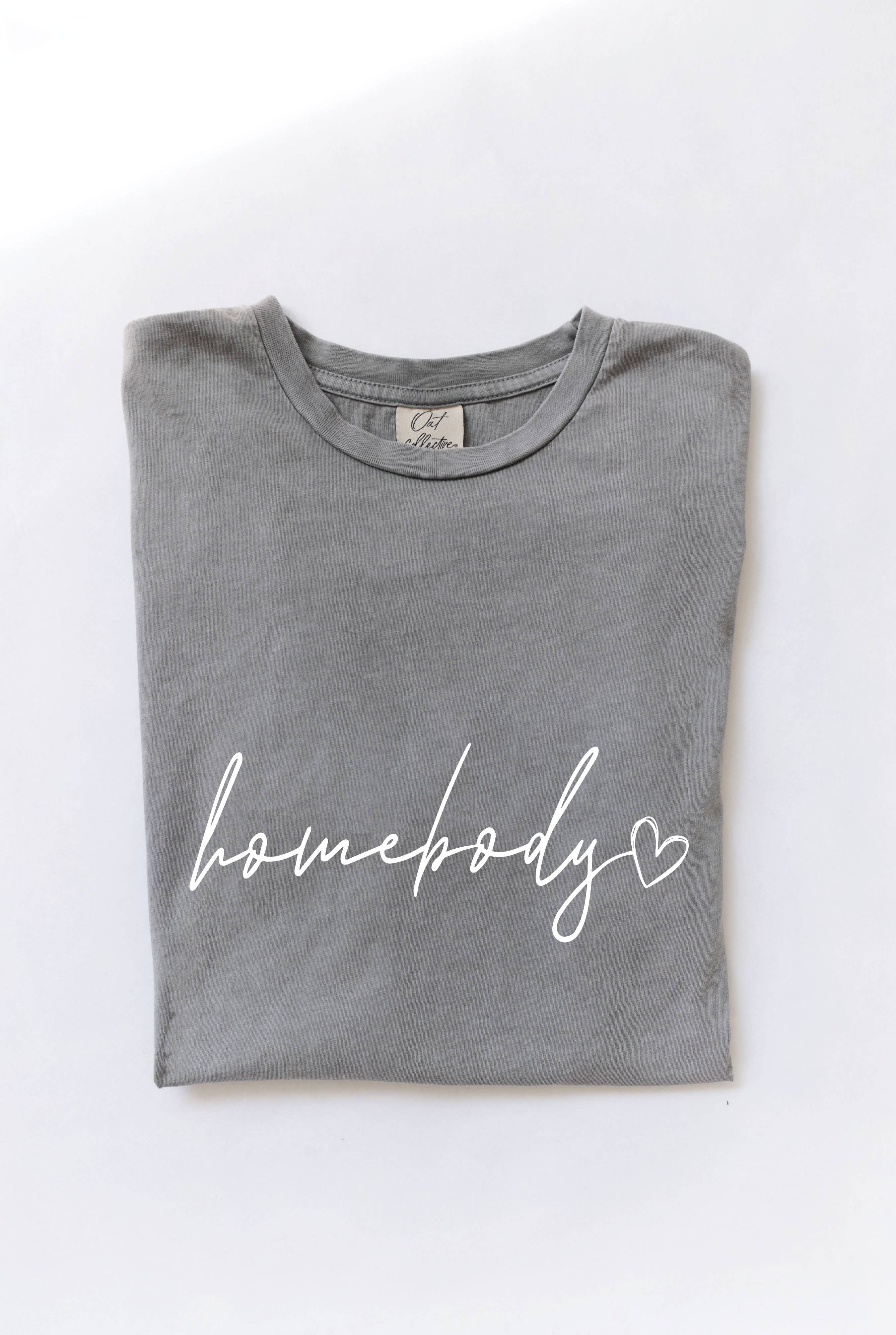 OAT COLLECTIVE – Engroshandel T-shirt med print - Dame – HOMEBODY Mineral grafisk top2
