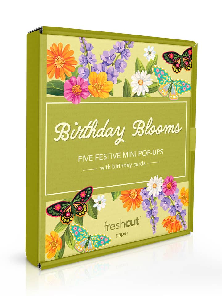 Birthday Blooms (Mini Set of 5) for wholesale by FreshCut Paper LLC