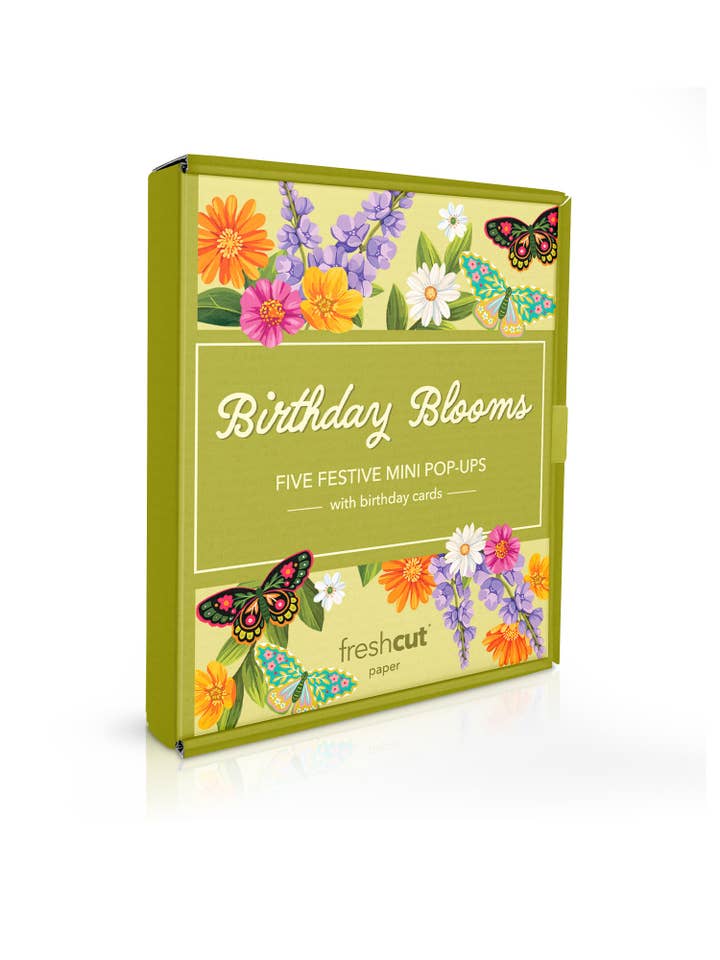 Birthday Blooms (Mini Set of 5) for wholesale by FreshCut Paper LLC