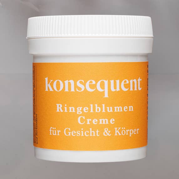Set of 10 marigold cream 90 ml - B2B for wholesale by konsequent Naturkosmetik