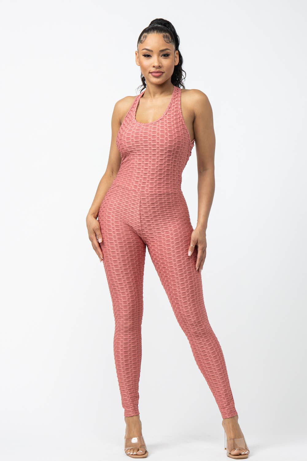 Julia by LoveJ – wholesale Jumpsuit - Dam – Ärmlös Cross tillbaka jumpsuit6