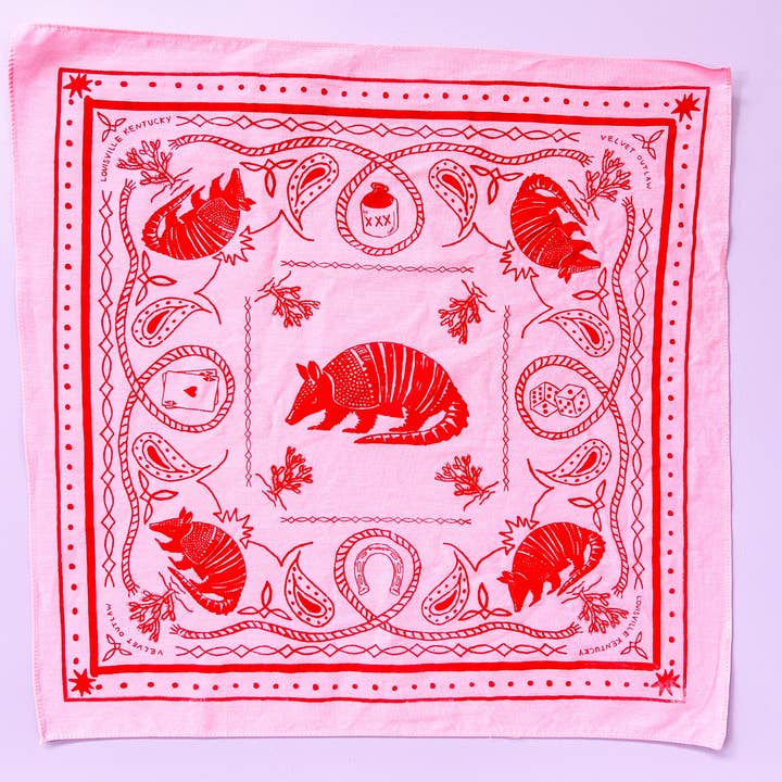 Velvet Outlaw - Wholesale Bandana - Unisex - Armadillo Cotton Bandana - Multiple Colors7
