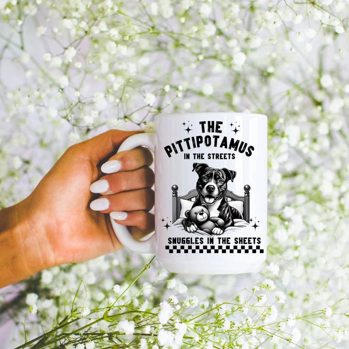 Ace the Pitmatian Co - Wholesale Coffee Mug - PItbull Dog Funny Coffee Mug0