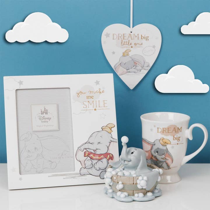 WIDDOP and Co. - Wholesale Decorative Figurine - Disney Magical Moments - Dumbo in Bath - Baby Mine 10cm3