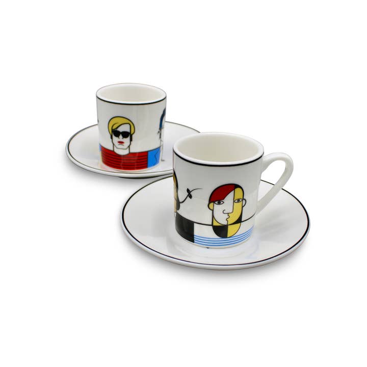 Great Modern Artists - Wholesale Coffee/Tea Cup - Modern Artists Espresso Set