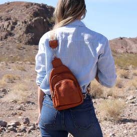 Seriously Shea - Wholesale Crossbody Bag - Women's - Top Seller! Sling Cross Body Bag | Rebeca Caramel
