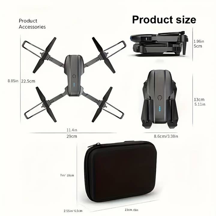 Shop Celino – Engroshandel Drone – E99 drone med dualkamera og foldbar fjernstyret RC-drone1